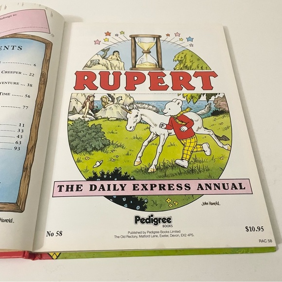 Vtg Rupert Bear Book The Daily Express Annual Storybook - Picture 9 of 16